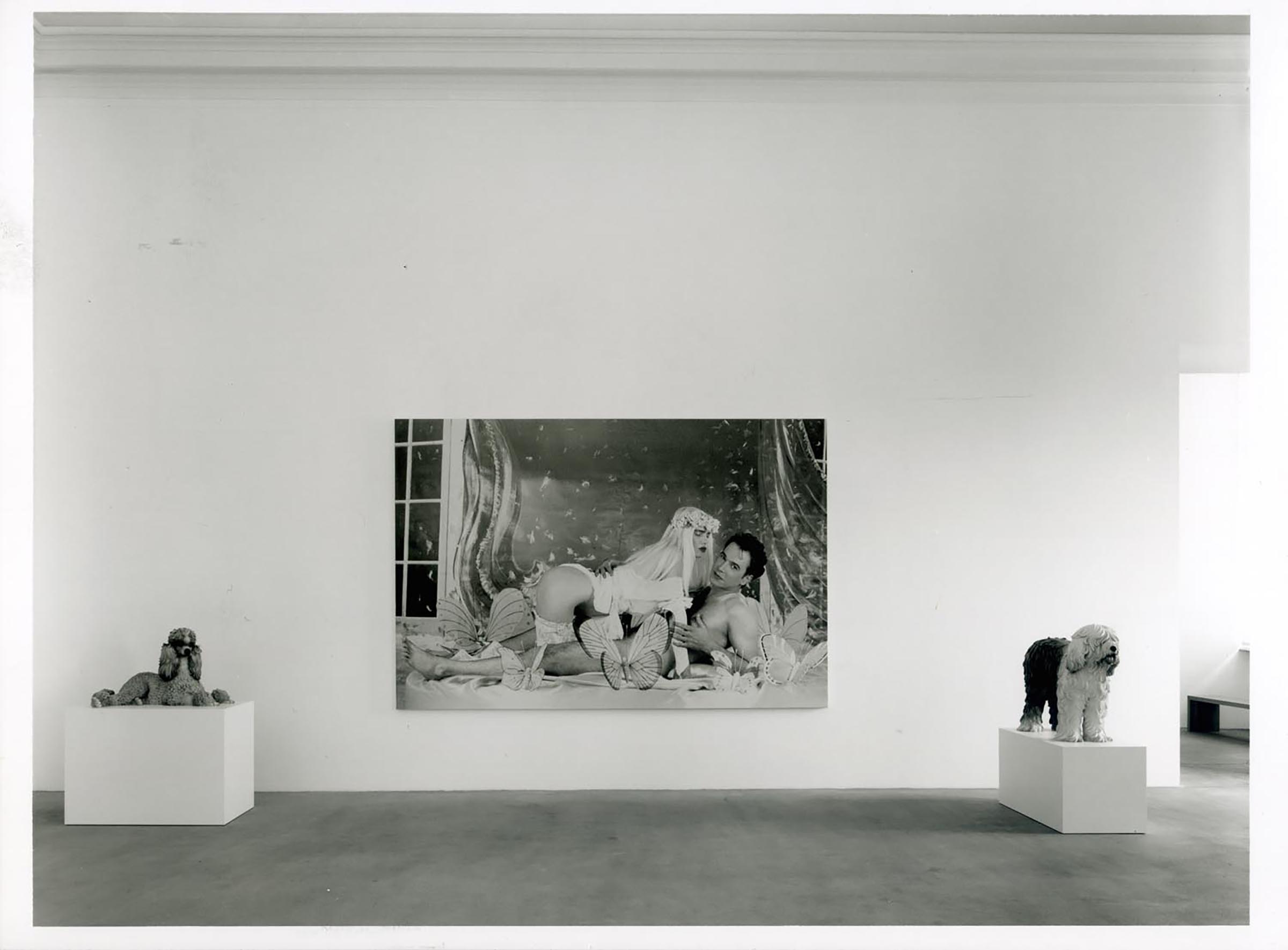 Jeff Koons, Paddle, 1991; Ilona on Top (Rosa Background); Bob-tail, 1991